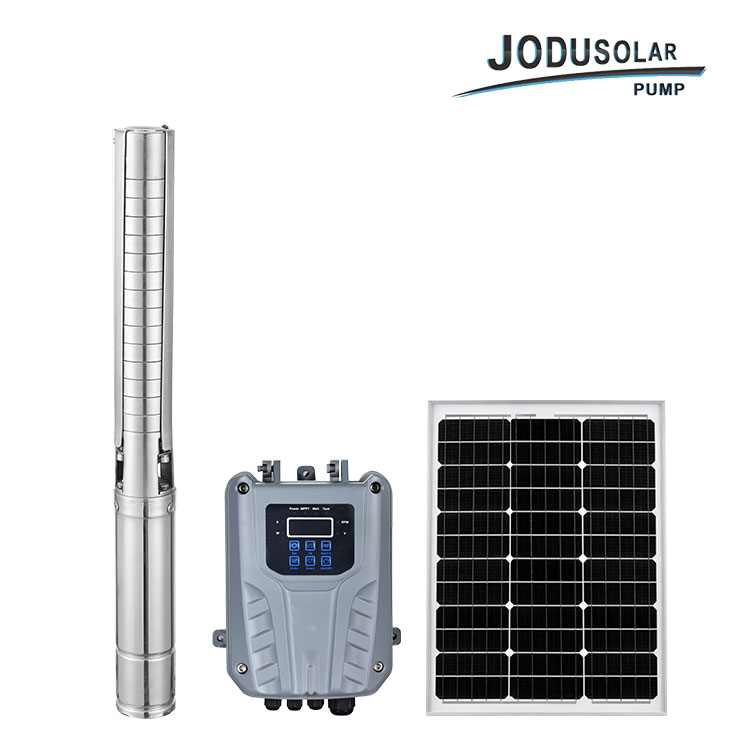 4 tum 1HP-3HP DC BORSTLÖS SOLPUMP MED PLASTIMPELLER